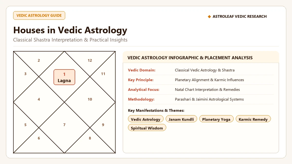Houses in Vedic Astrology: Complete Guide to the 12 Bhavas and Kundli Layout